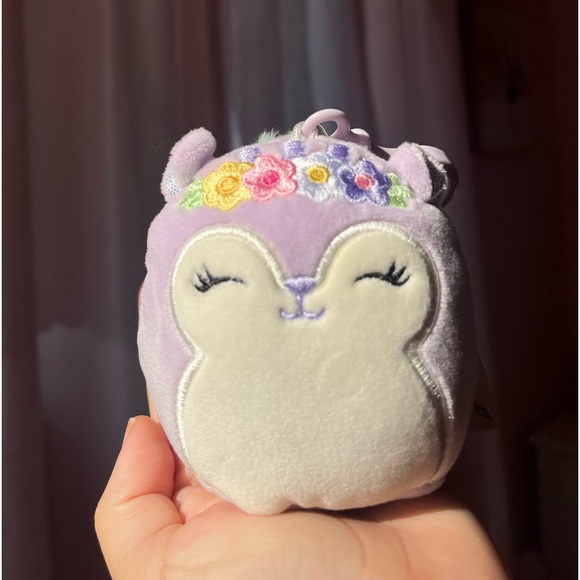 ( Number 5 ) 3.5” Sidney the Squirrel Squishmallow Clip NWT - Picture 4 of 5